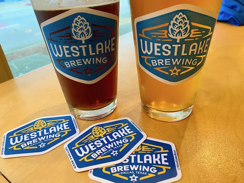 Image: If you go to Westlake Brewing Co., they will give you stickers.