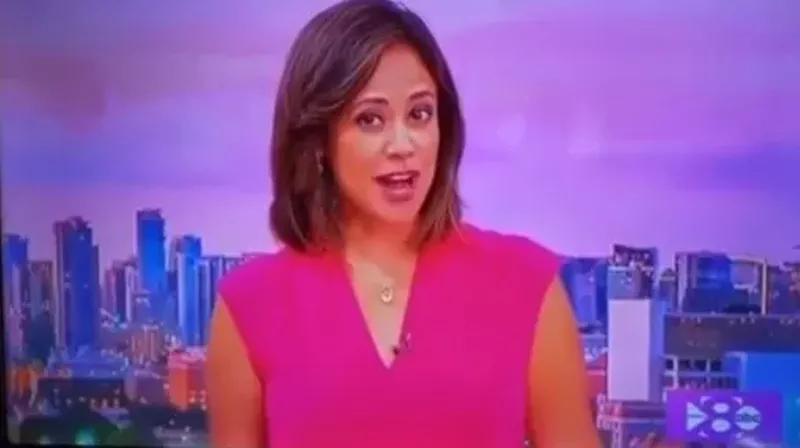 Image: News anchor Cynthia Izaguirre delivered her Marvel mistake on WFAA's 5 p.m. news broadcast.