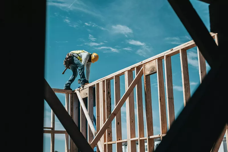 Image: construction worker outside