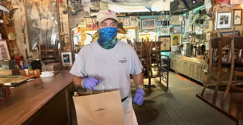 Image: Masked at St. Pete's Dancing Marlin in Deep Ellum