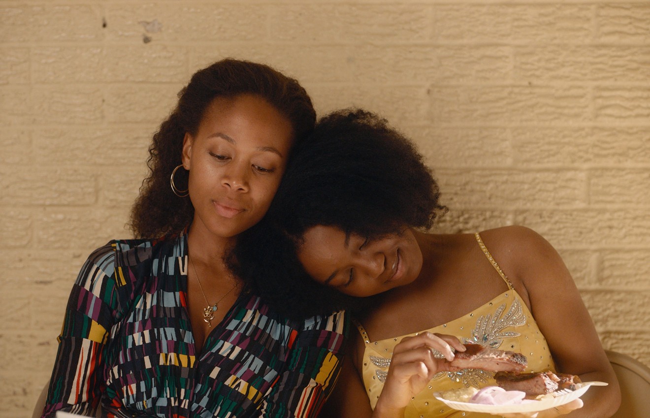 Nicole Beharie (left) plays Turquoise, a mother who wants her daughter Kai (Alexis Chikaeze) to rewrite her own pageant queen history in Miss Juneteenth, one of the best DFW movies.