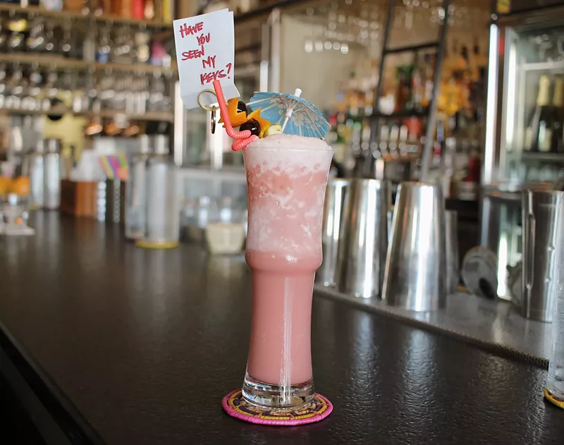Image: This pink drink is made using a syrup of a Peruvian purple drank. Raise a glass.