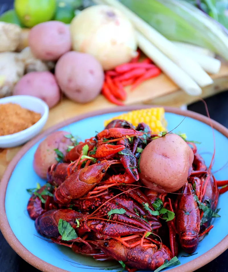 Image: Enjoy a crawfish boil as part of Pakpao Thai's New Year celebrations.