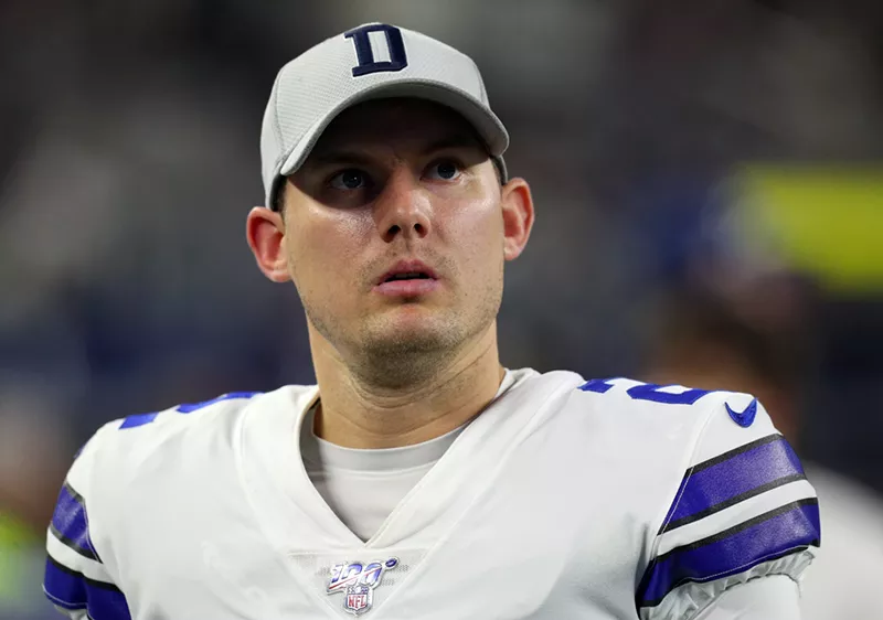 Image: Dallas Cowboys kicker Brett Maher was the target of a little gubernatorial humor after a blocked point-after attempt against San Francisco on Sunday.