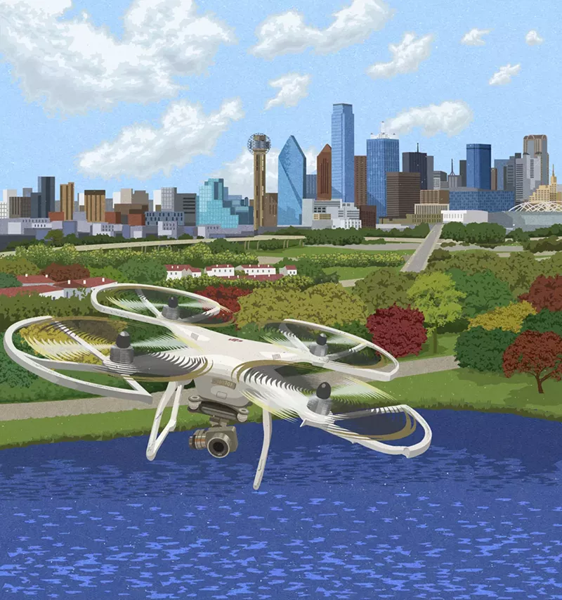 Image: Texas' anti-drone law is so broadly written, even the legislator who sponsored it is open to loosening them.