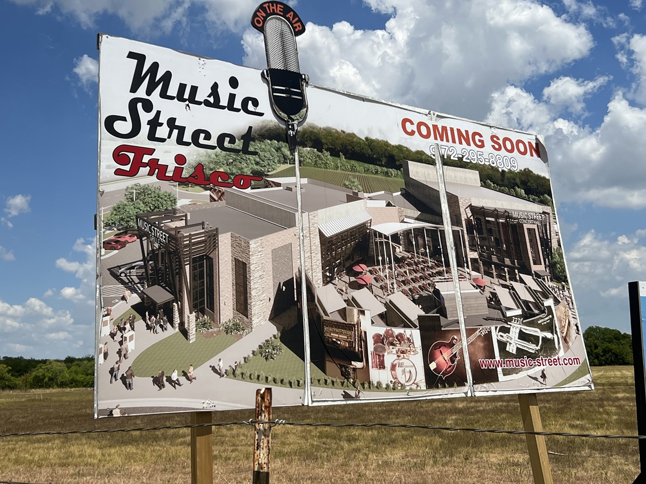 Music Street Frisco was originally expected to be complete early last year.