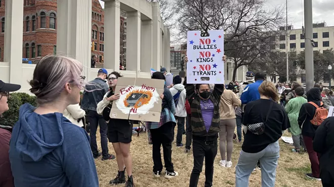 trump protest sign