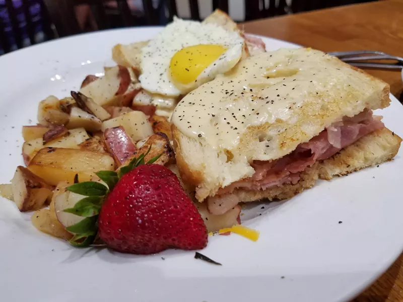 Image: This croque-madame gives weight to the idea that more sandwiches should be named after gender-specific titles. Hypothetical examples include the Mr. BLT and Mrs. Tuna Melt.