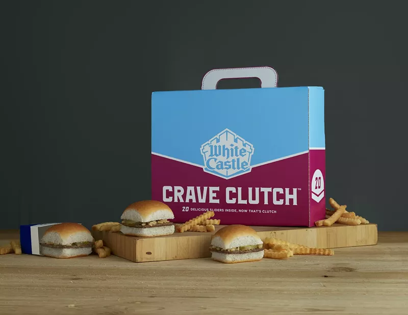 Image: white castle clutch