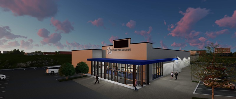 A rendering of the redesign for Theatre Arlington, projected to be completed in January 2022.