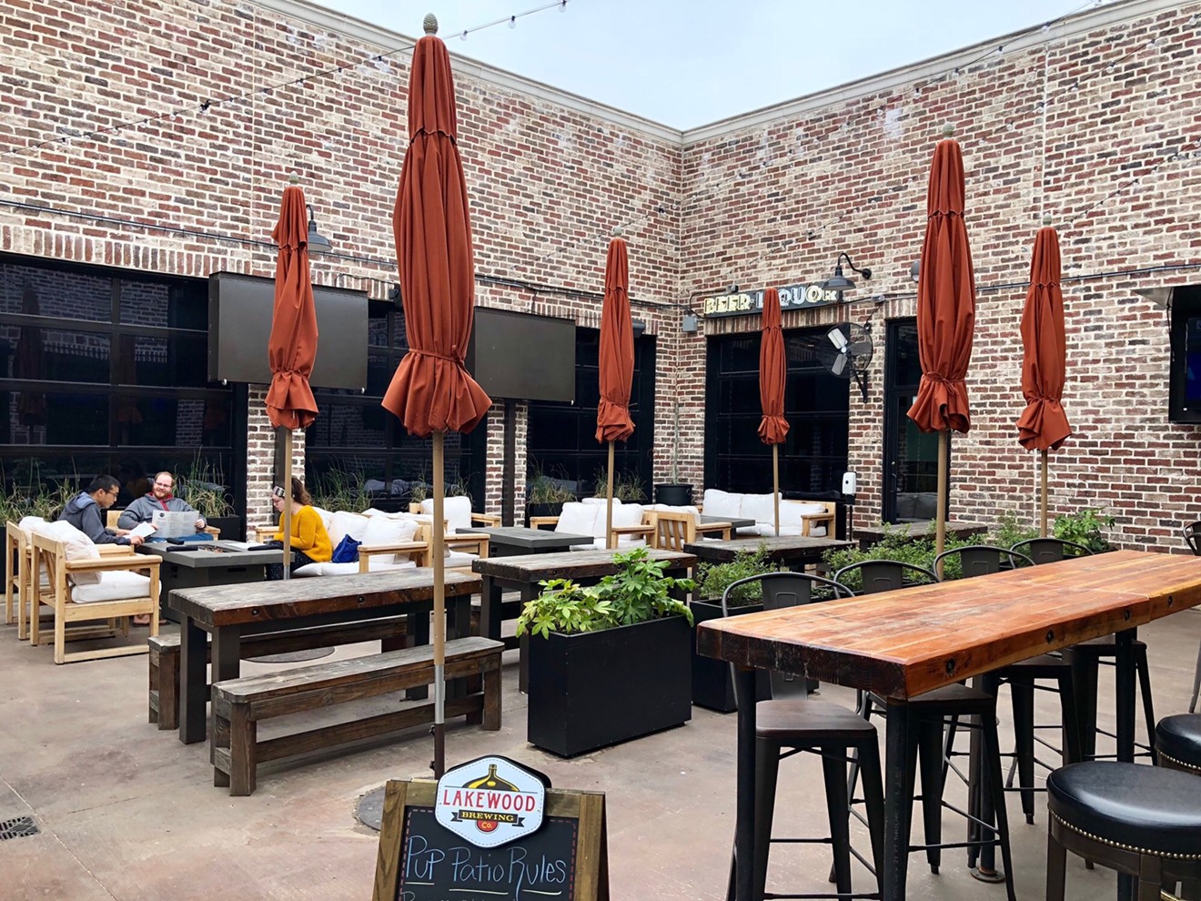 The patio at Ross & Hall, which recently launched a booze-heavy brunch.