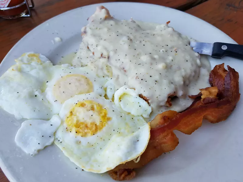 Image: Steak and eggs. And bacon. And gravy. And a stent (not pictured).