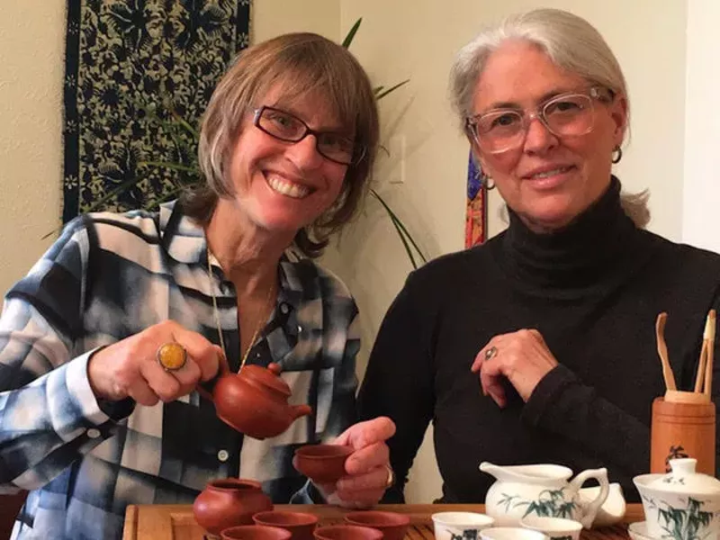 Image: Janeil Engelstad, left, and Pamela Miller, co-owners of Zakti.