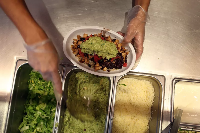 Image: An Ohio woman didn't like how her Chipotle Bowl looked, so she threw it at a story manager.