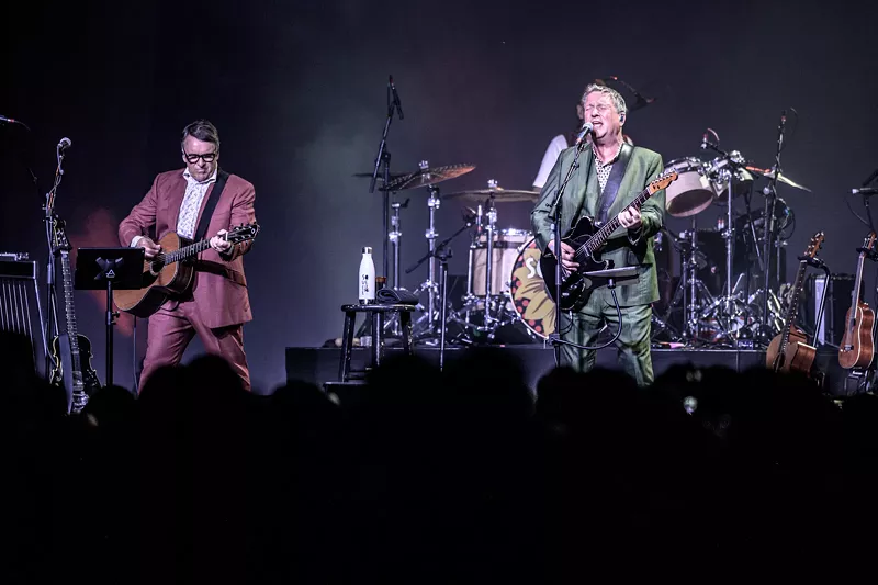 Image: Squeeze played with X on Thursday night, and they were two complementary sounds