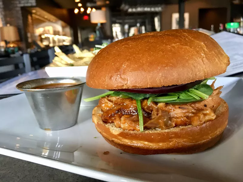 Image: The simple pork osso bucco sandwich at Terilli's for $13.80