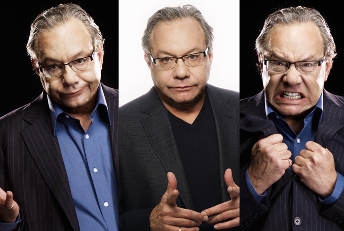 The three stages of Lewis Black: bothered, observing and "Are you shitting me?"