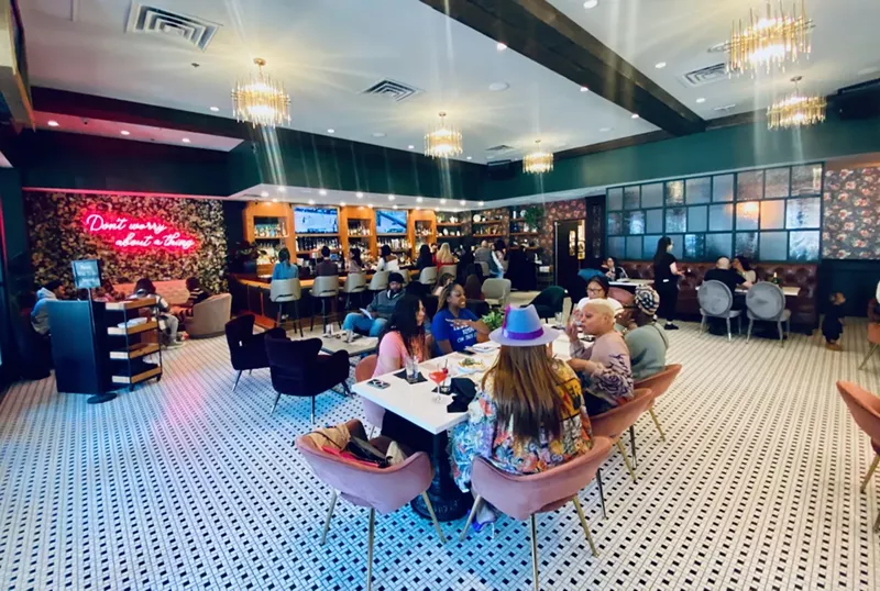 Image: The dining room at Ebb & Flow is lively at brunch, especially when there's a drag show.