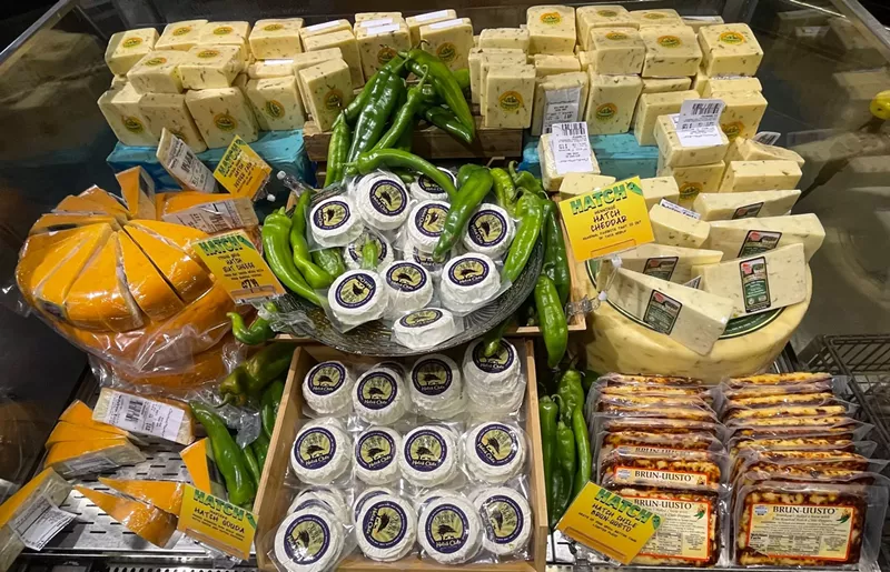 Image: The Hatch chile pepper cheese selection at Central Market is worth its weight in gold.